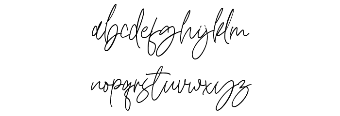 Romatine Signature Font LOWERCASE