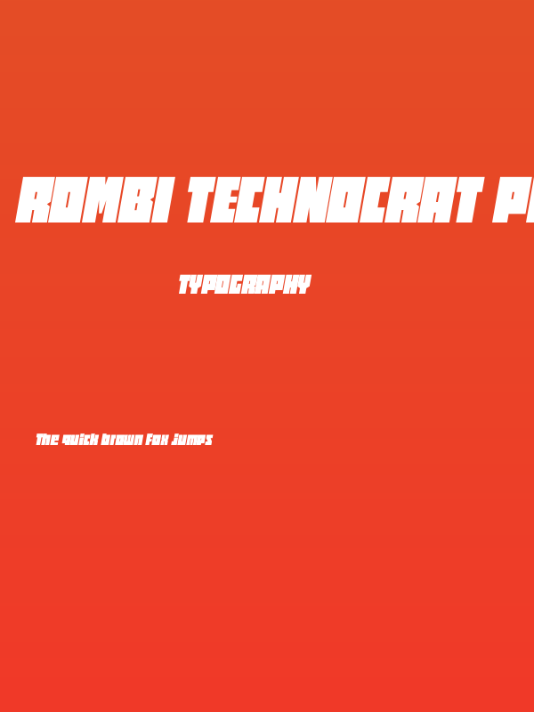 Rombi Technocrat PERSONAL Bold Poster