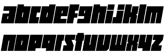 Rombi Technocrat PERSONAL Bold Font LOWERCASE