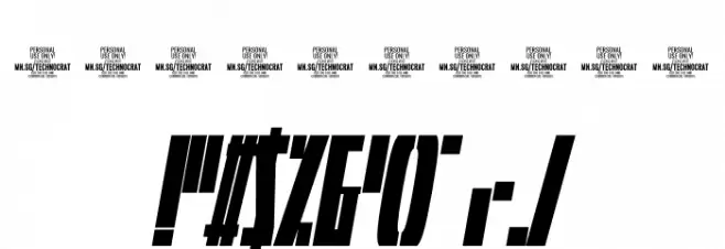 Rombi Technocrat PERSONAL Light Font OTHER CHARS