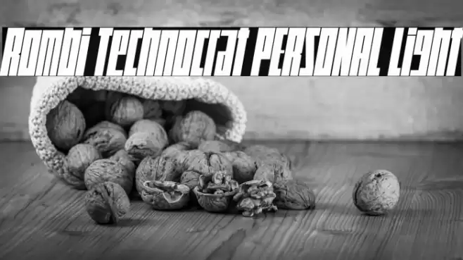 Rombi Technocrat PERSONAL Light Font examples