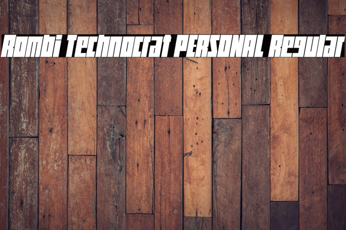 Rombi Technocrat PERSONAL Regular Example 2