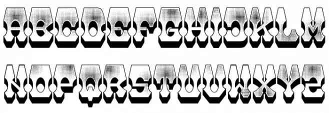Rome Regular フォント 大文字