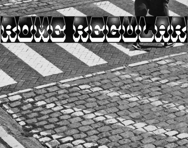 Rome Regular Font examples