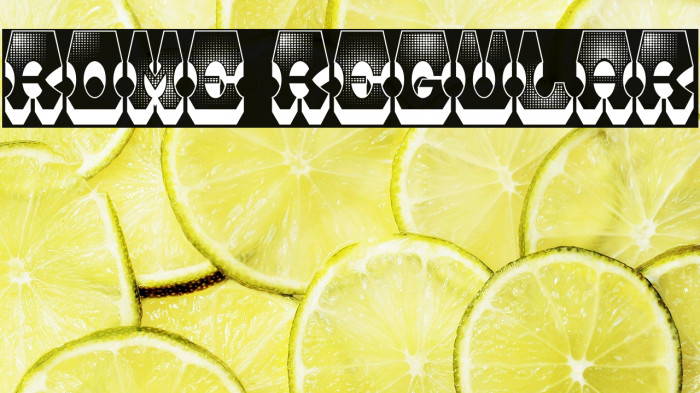 Rome Regular Example 3