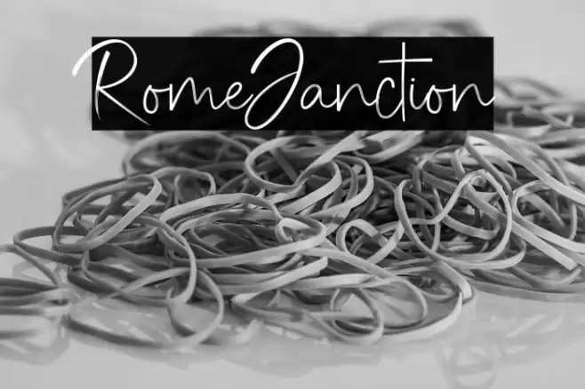 RomeJanction Font examples