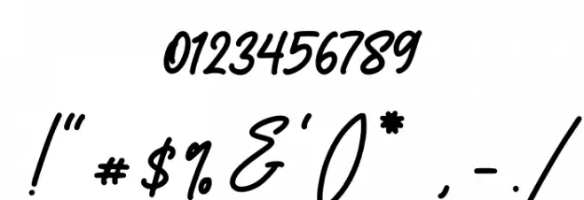 Romedance Font OTHER CHARS