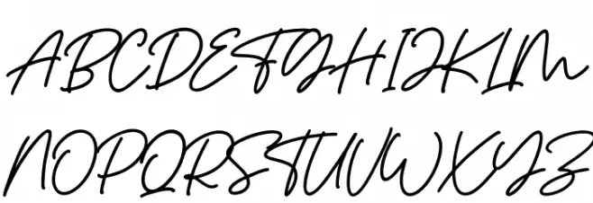 Romedance Font UPPERCASE