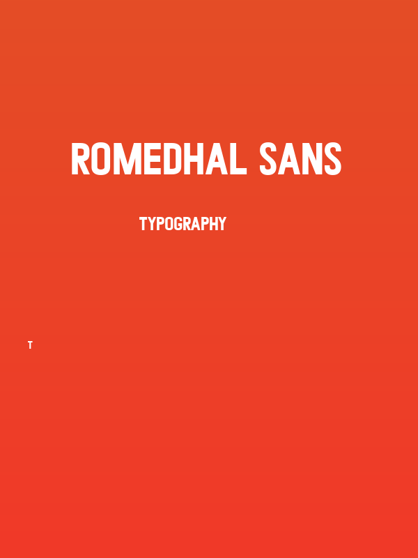 Romedhal Sans Poster