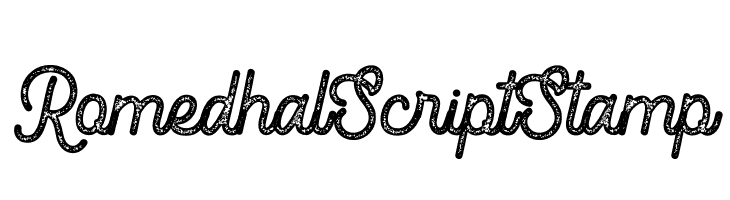 Romedhal Script Stamp  Free Fonts Download