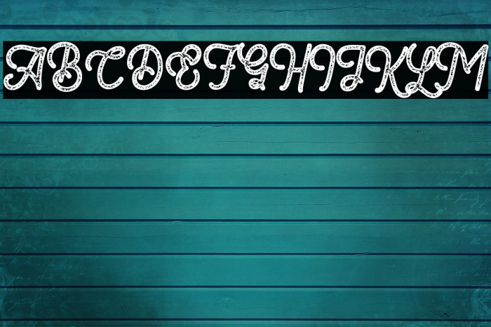 Romedhal Script Stamp Font examples