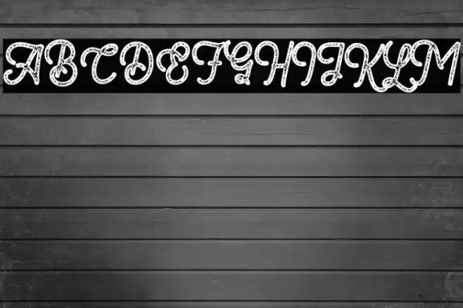 Romedhal Script Stamp フォント examples