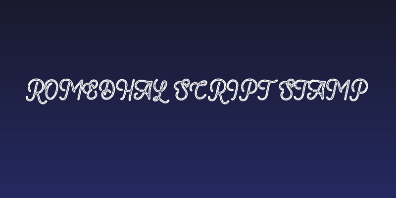 Romedhal Script Stamp Social Header