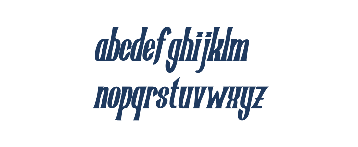 Romelano Bold Italic PERSONAL USE Bold Italic Lowercase