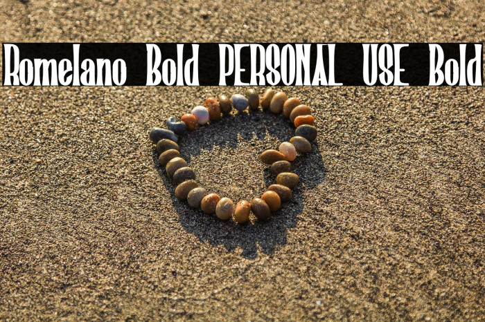 Romelano Bold PERSONAL USE Bold Example 3