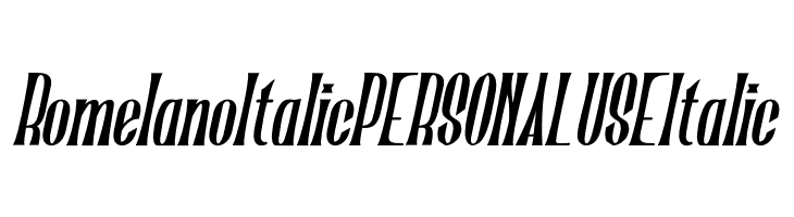Romelano Italic PERSONAL USE Italic  Frei Schriftart Herunterladen