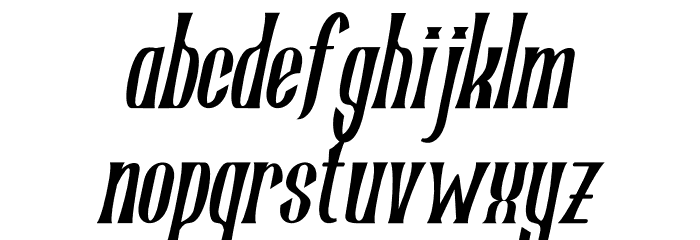 Romelano Italic PERSONAL USE Italic Font LOWERCASE