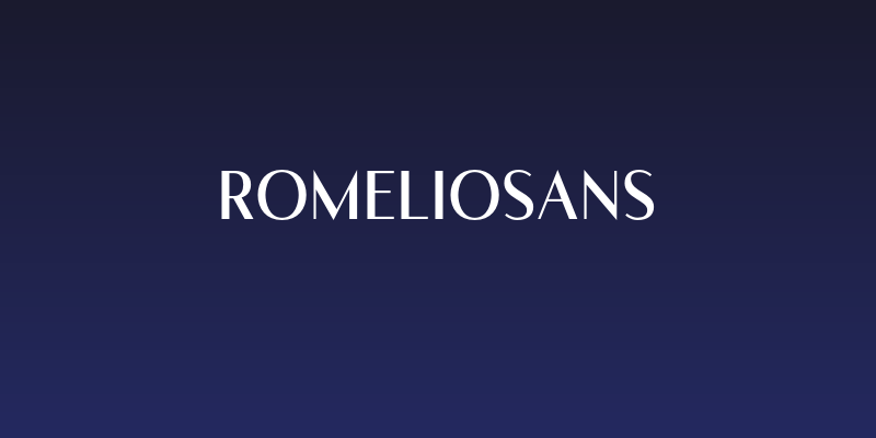 RomelioSans Social Header