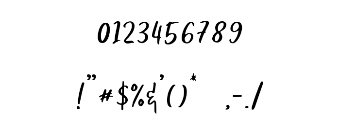 Romello Demo Font OTHER CHARS