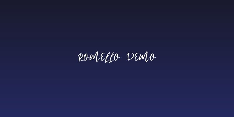 Romello Demo Social Header