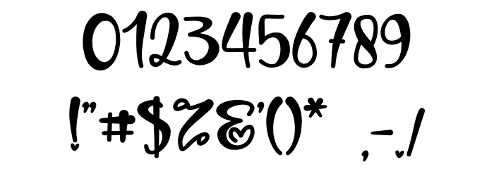 Romeo Juliet - Personal Use Font OTHER CHARS