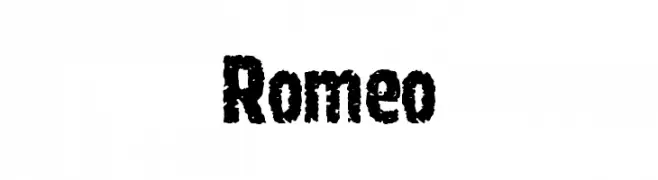 Romeo  नि: शुल्क फ़ॉन्ट्स डाउनलोड