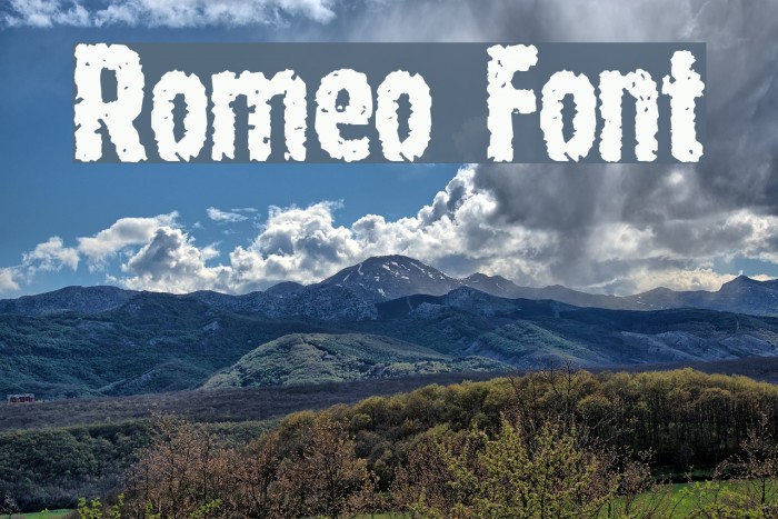 Romeo Font examples