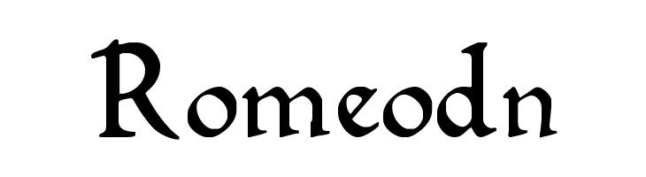 Romeodn  Frei Schriftart Herunterladen