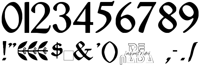 Romeodn Font OTHER CHARS