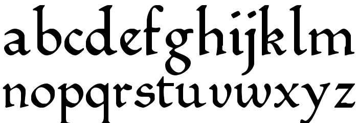 Romeodn Font LOWERCASE