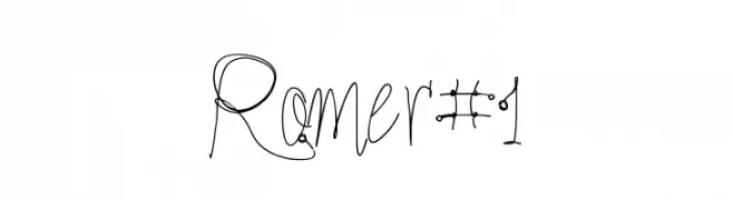 Romer#1  免费字体下载