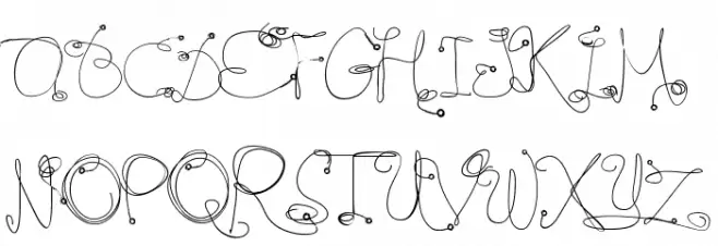 Romer#1 Font UPPERCASE