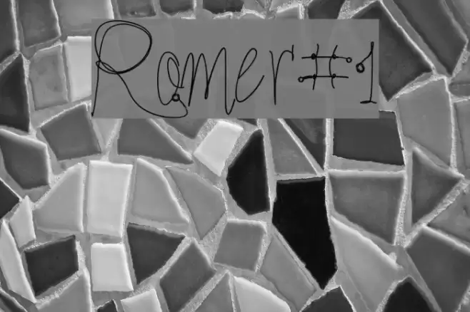 Romer#1 Font examples