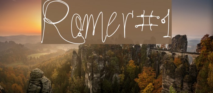 Romer#1 Font examples