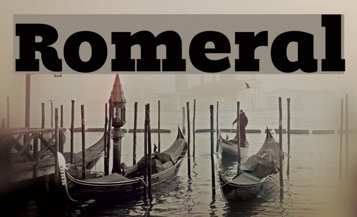 Romeral Font examples