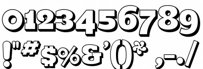 Romeralinline Font OTHER CHARS