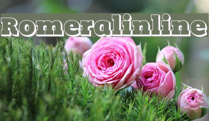 Romeralinline Font examples