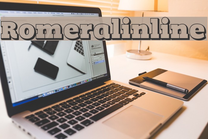 Romeralinline Font examples
