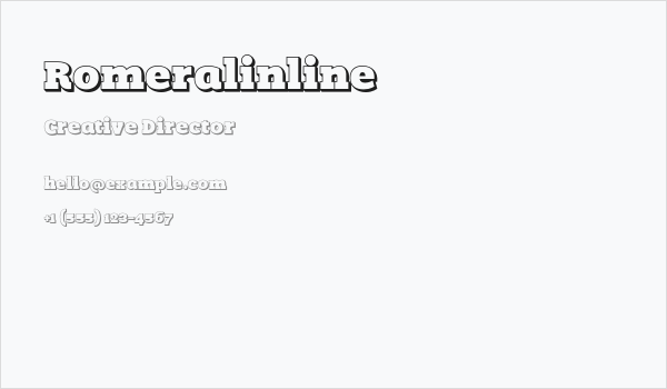 Romeralinline Business Card