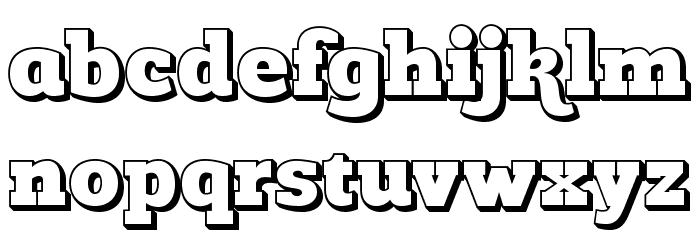 Romeralinline Font LOWERCASE