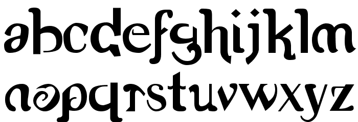Romerati Font LOWERCASE