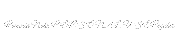 Romeria Notes PERSONAL USE Regular  Free Fonts Download