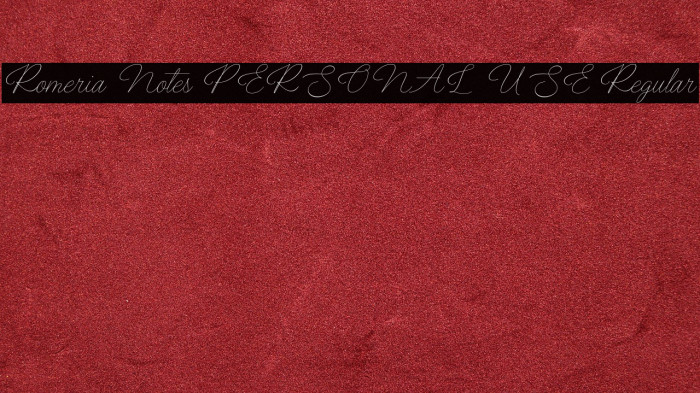 Romeria Notes PERSONAL USE Regular Example 2