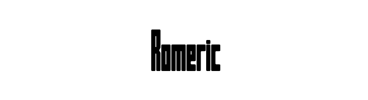 Romeric  フリーフォントのダウンロード