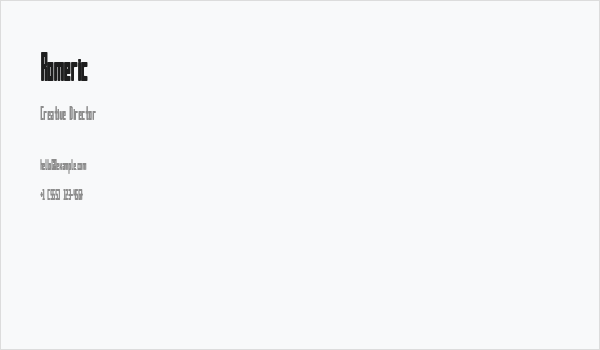 Romeric Business Card