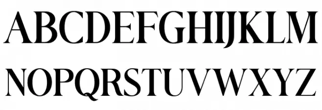 Romerio Schriftart Groß