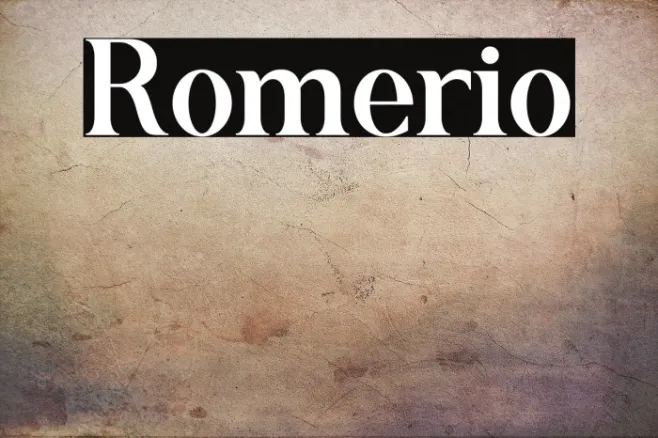 Romerio Example 3