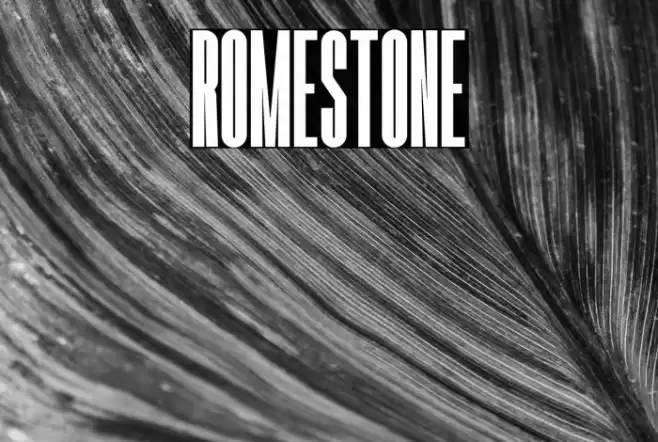 Romestone Font examples