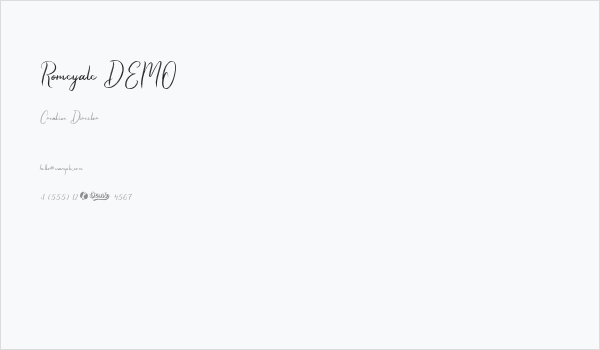 Romeyale DEMO Business Card