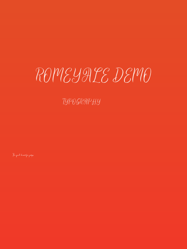 Romeyale DEMO Poster